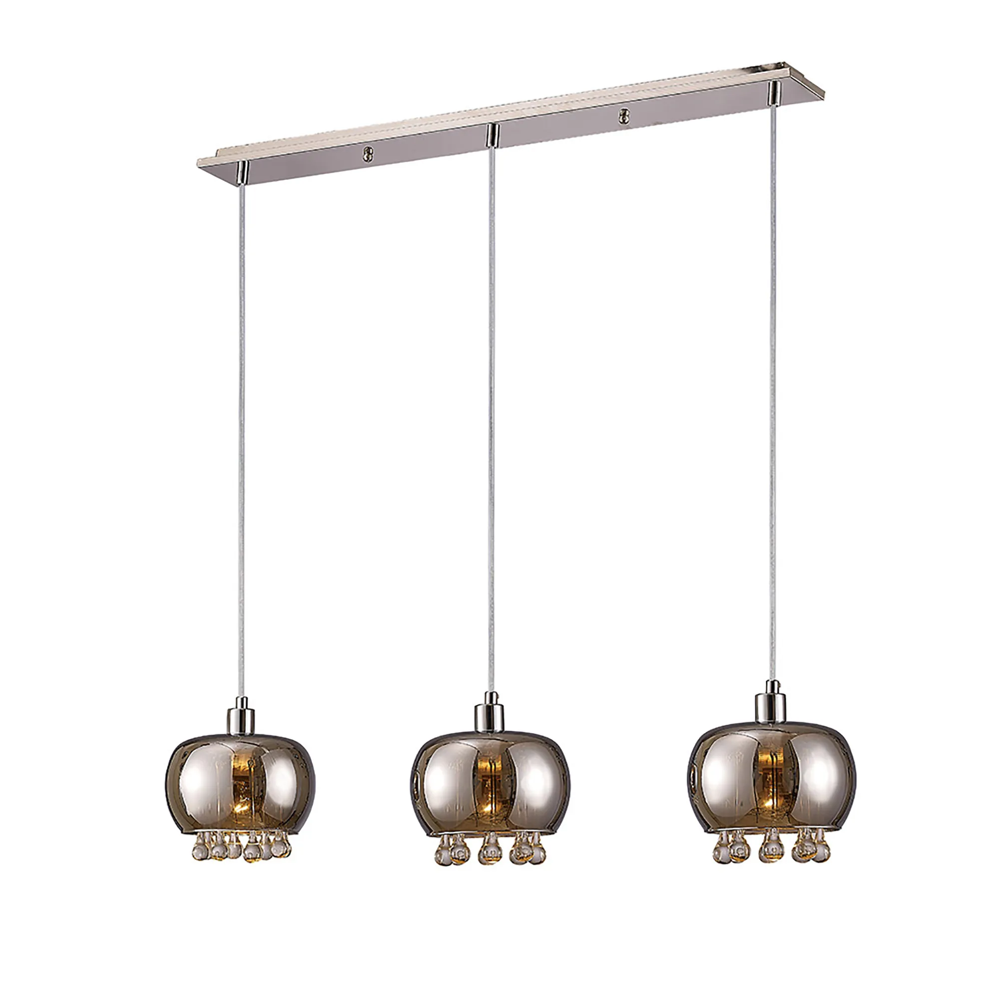 IL31602  Pandora Glass Pendant 3 Light